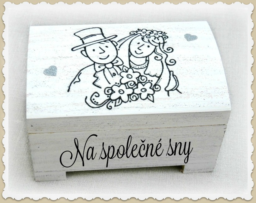 svatební truhlička novomanželé