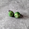 Náušnice jablíčka zelená