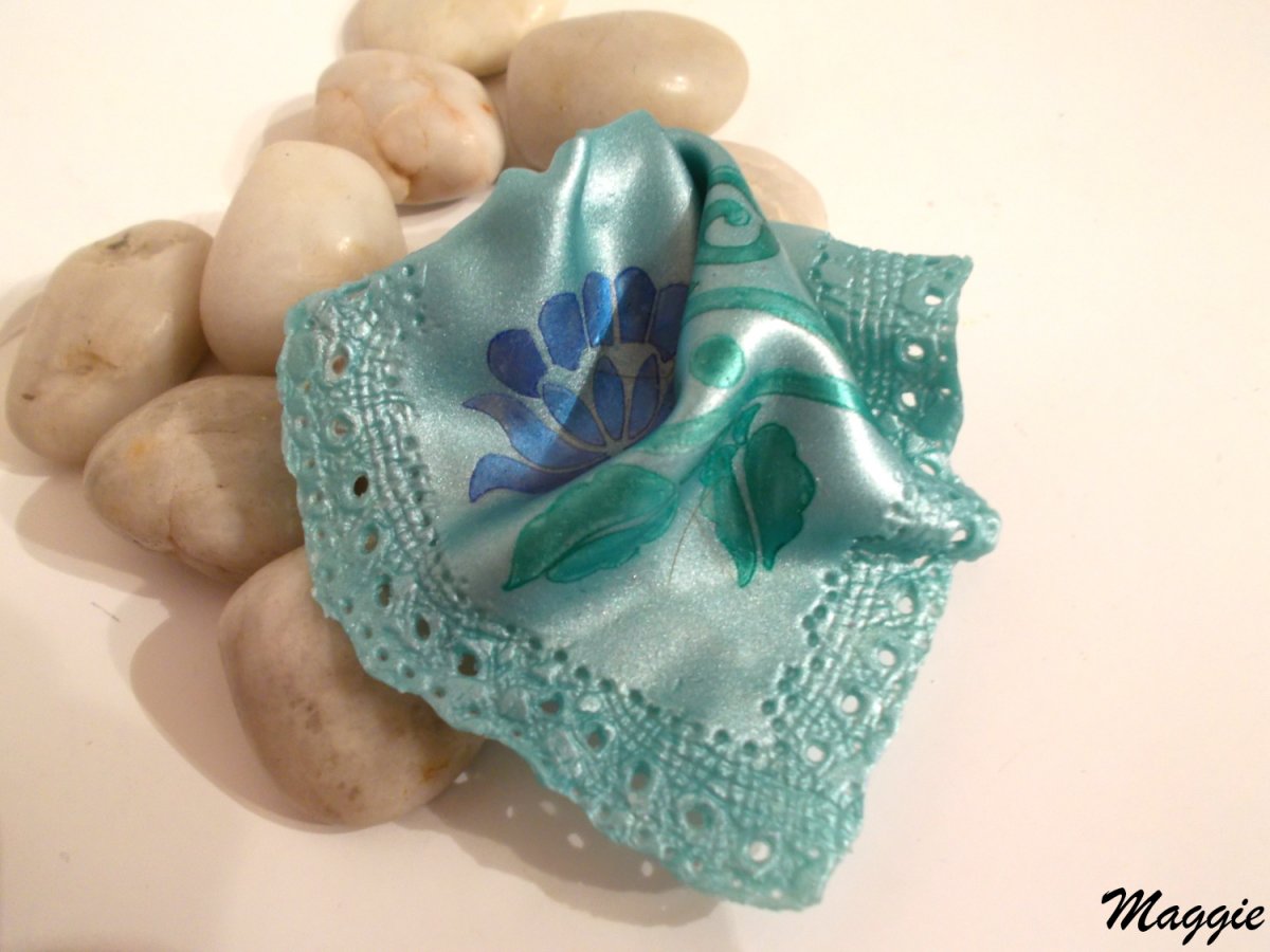 Brožka - šáteček tyrkysový