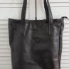 Kožená taška SHOPPER - černá *A*K*C*E*