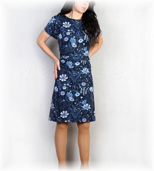 Šaty s řasením v pase vz.937