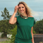 Zelené dlouhé šaty