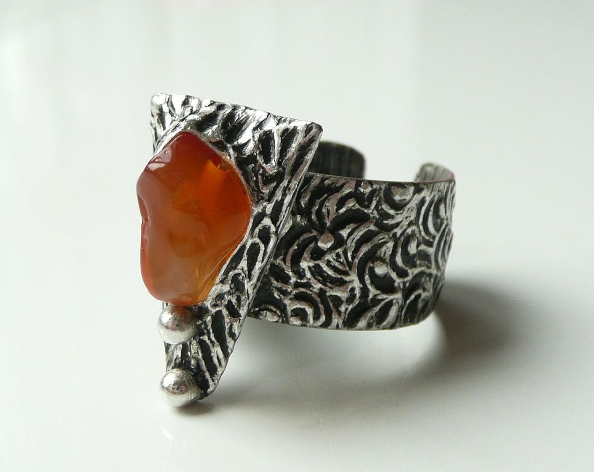 Ohnivá Carmen ( prsten - karneol )