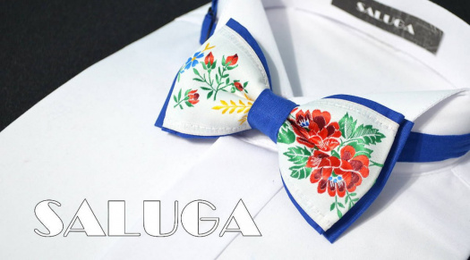 pánský motýlek folk modrý folklórny