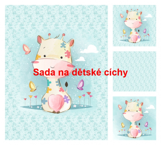 Autorská sada bavlněných panelů na peřinku č.15