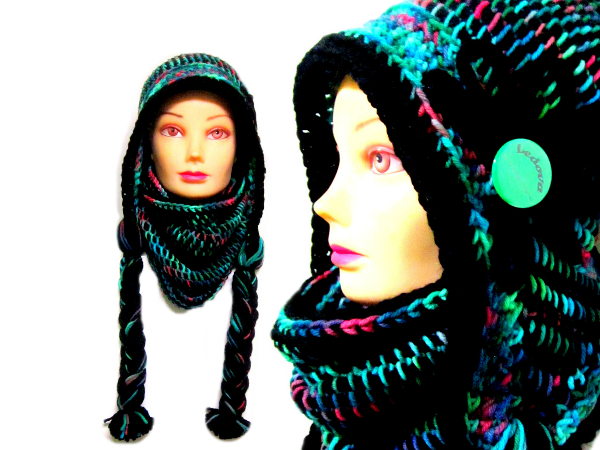 Ovčí vlna - Ušanka a nákrčník 1417