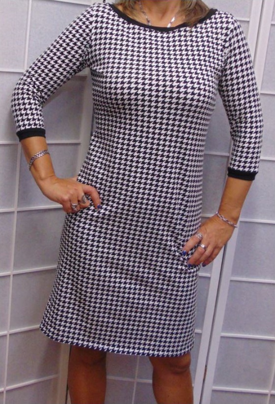 Šaty kohoutí stopa  S - XXL