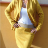 Sukně hořčicová, velikost S - XXL