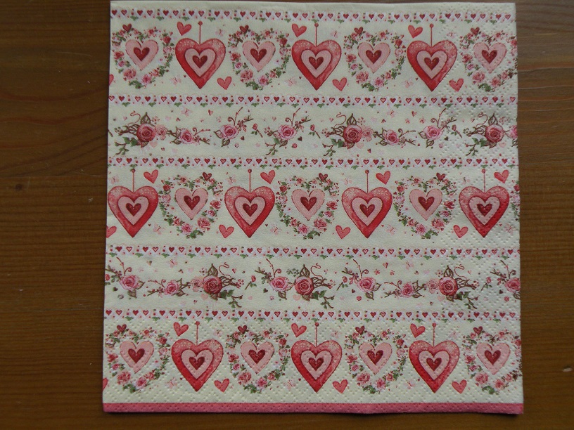 Ubrousek motiv malá srdíčka