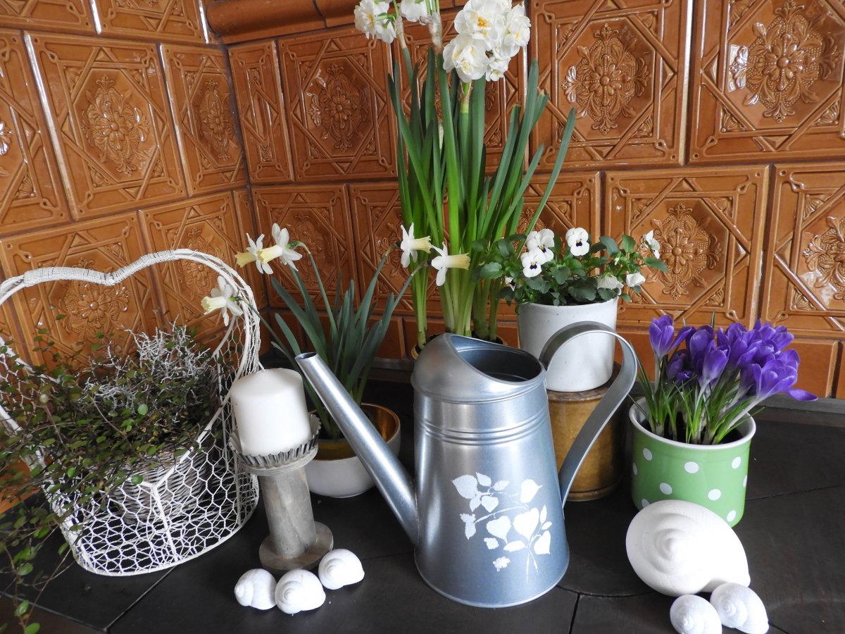 Plechová konvička -  větvička