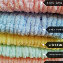 Měkká pletená deka puffy barva na přání 