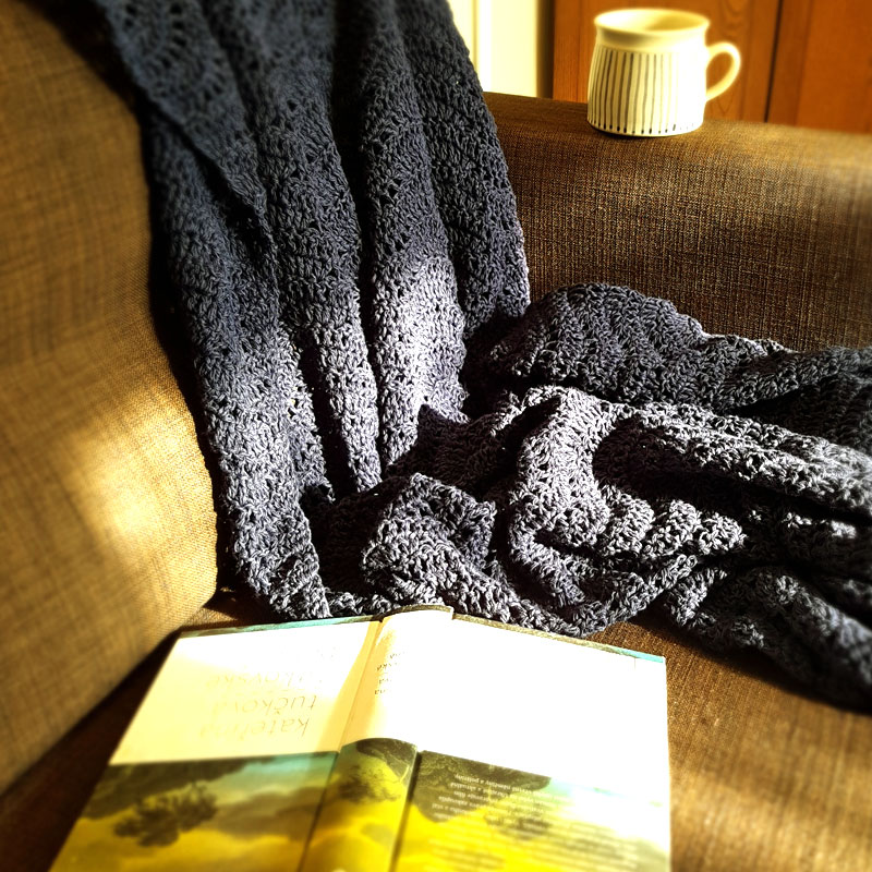 Vlnění - háčkovaná deka