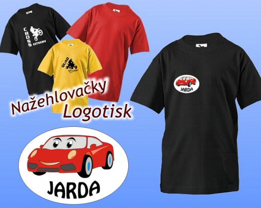 Nažehlovačka auto Sporťák se jménem na přání