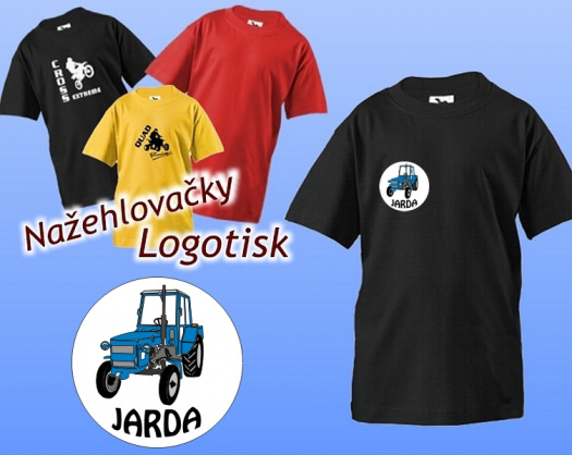 Nažehlovačka Traktor se jménem na přání