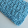 Modrá pletená deka pro miminko