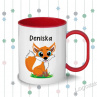 Plastový hrníček pro děti LIŠKA se jménem