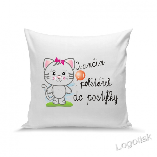 Polštářek pro děti KOČIČKA se jménem