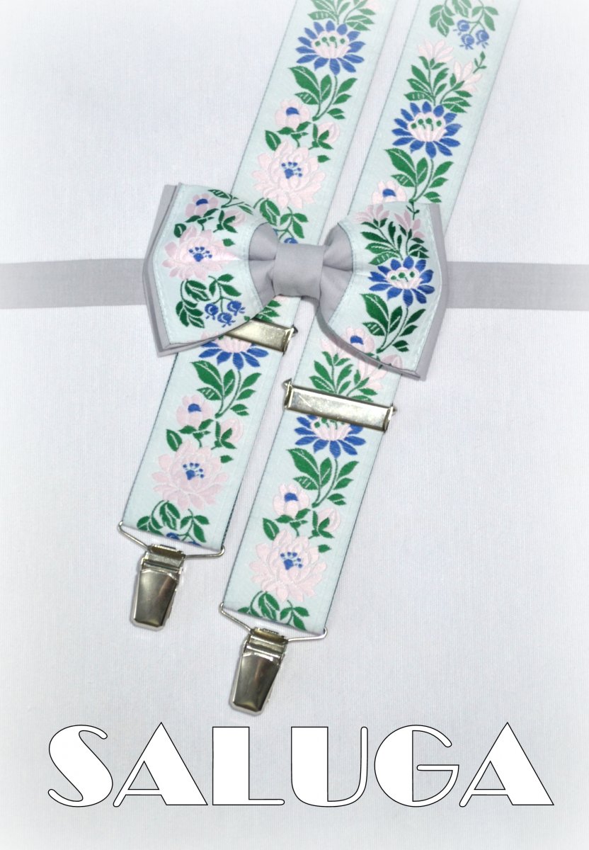 Pánské set motýlek + šle folkový, folklorní,lidový