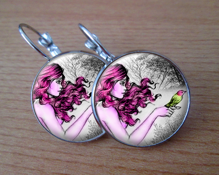 COOL VISACÍ NÁUŠNICE - Lesní žínka