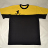 Žluto-černé tričko s černým cyklistou