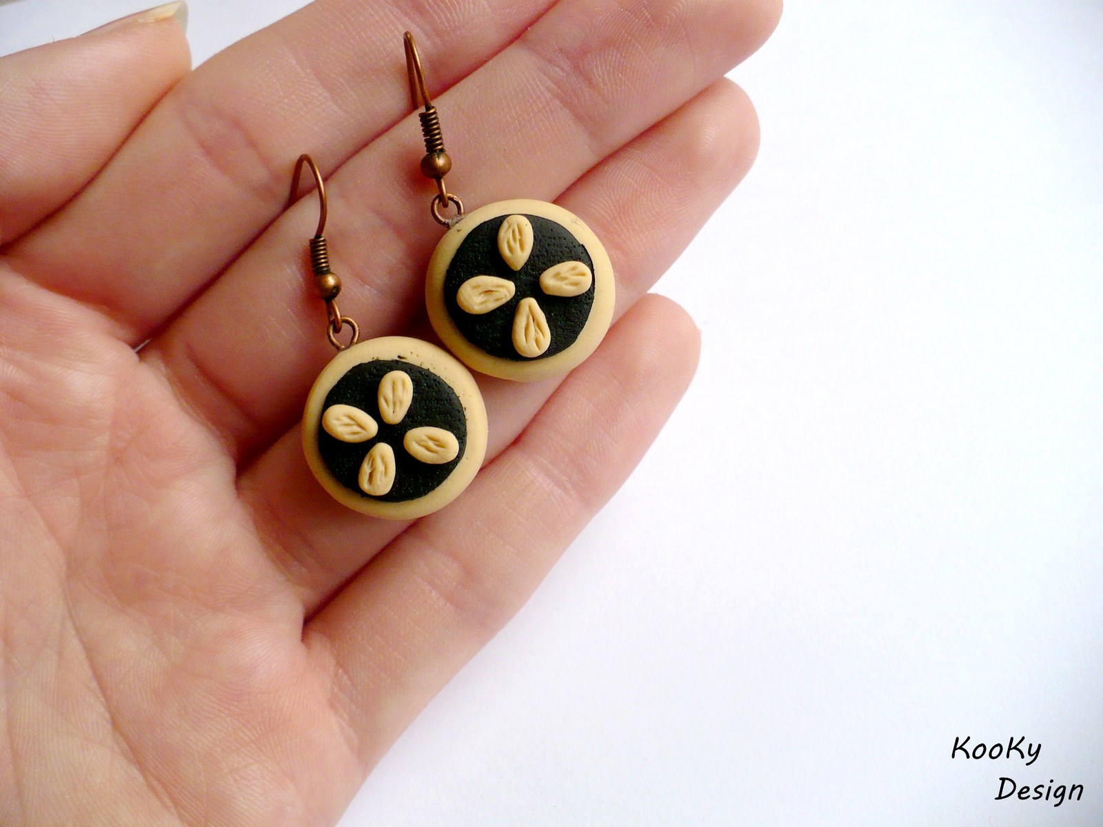 Visací náušnice - koláčky