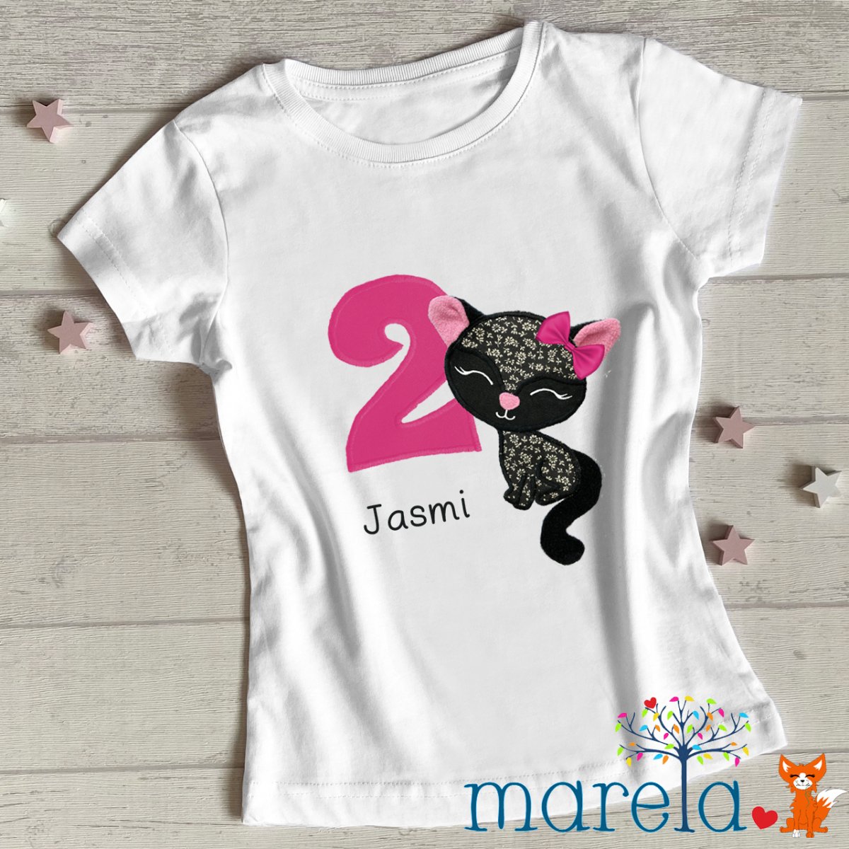 Dívčí narozeninové s kočičkou