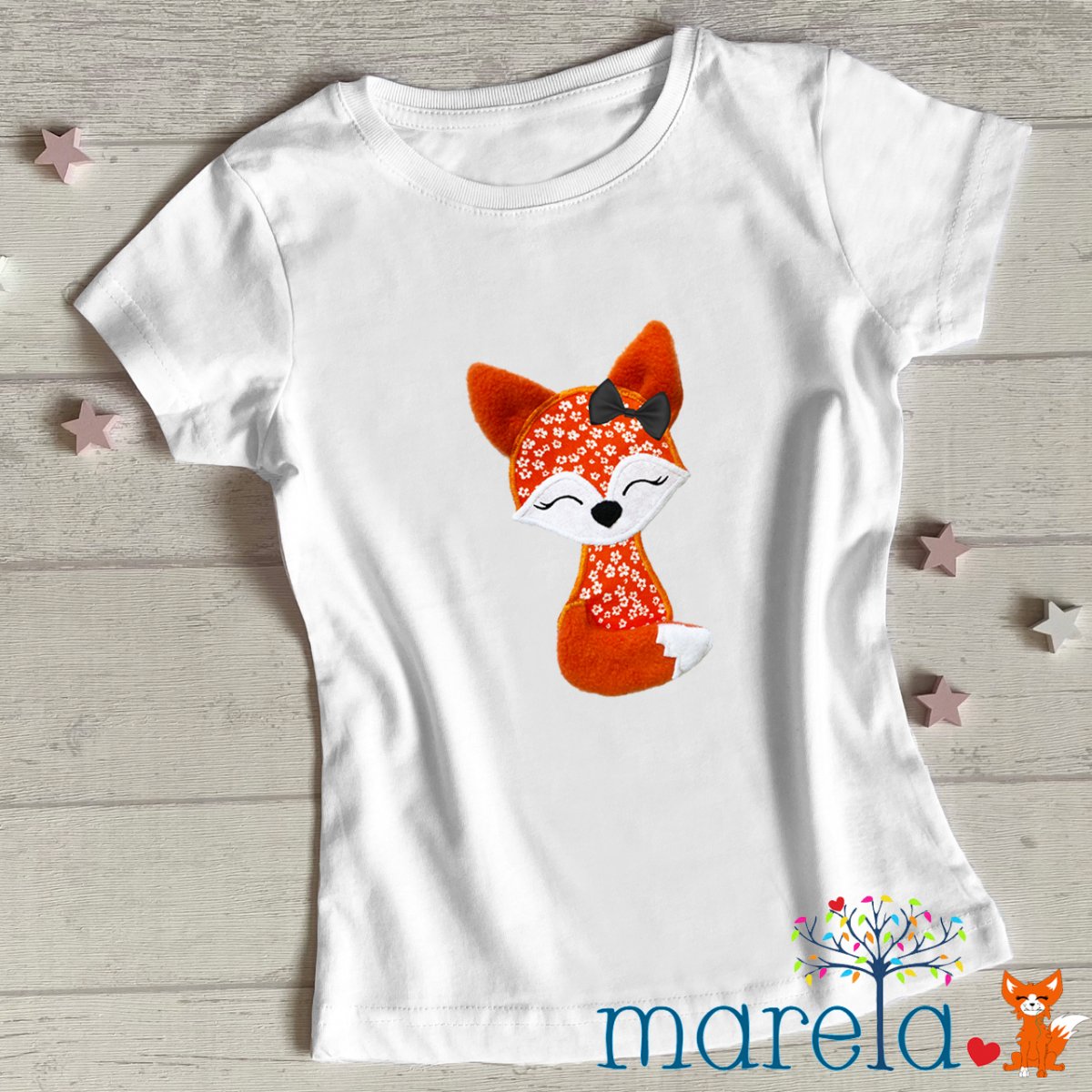 Dívčí hravé tričko s liškou