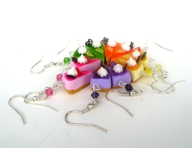 Ovocné zákusky - náušnice