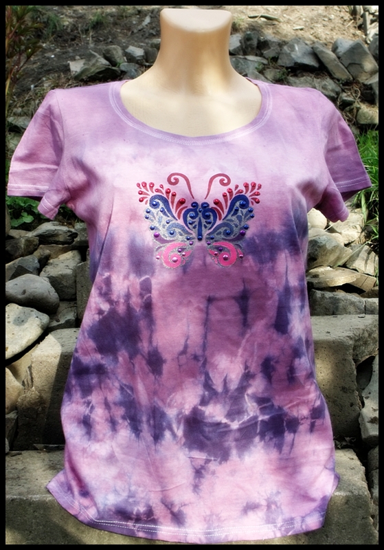 Dámské tričko - motýlek -M