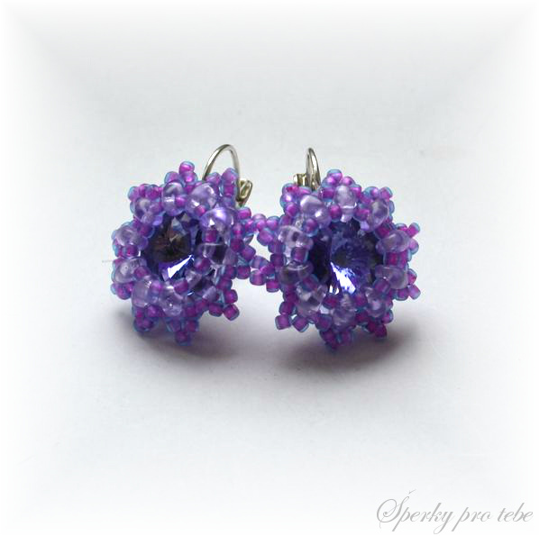 Obšité rivolky Swarovski Elements 