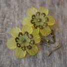 Náušnice květy -žluté