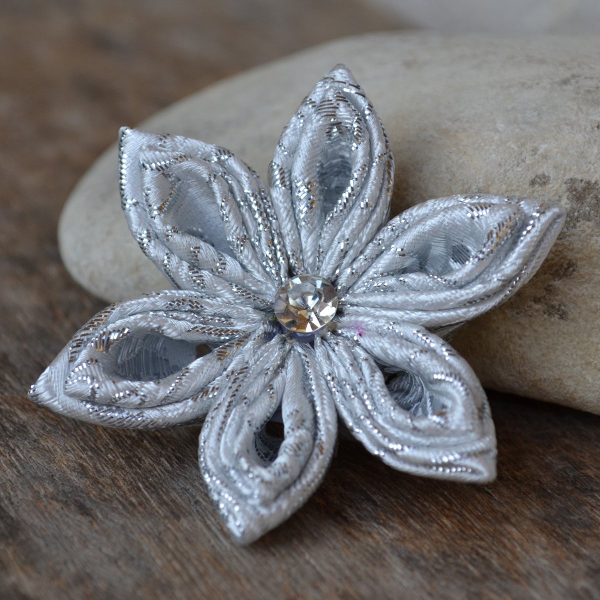 kanzashi květ - Snow