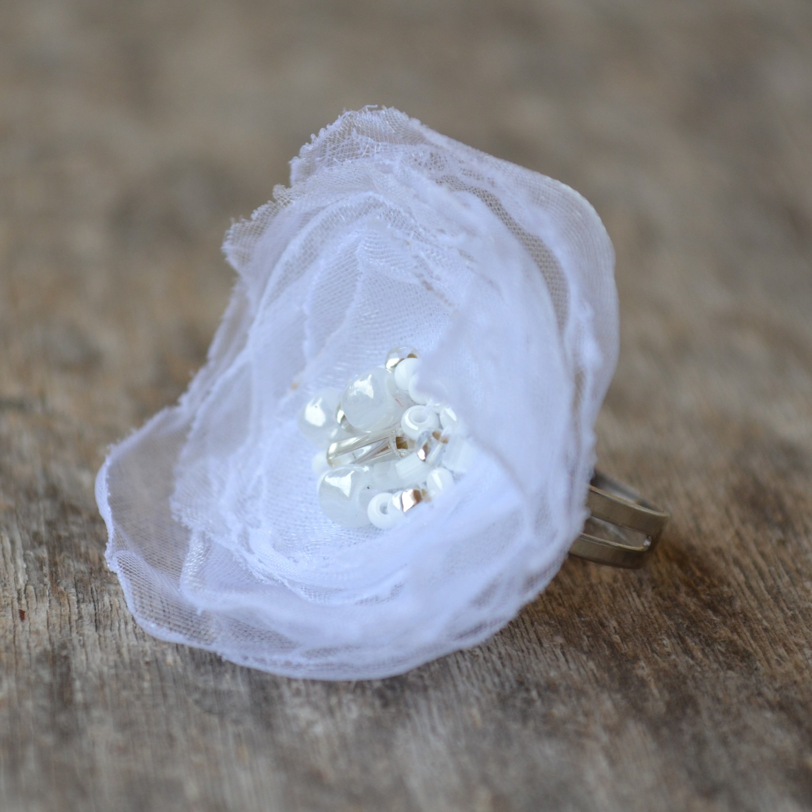 Orga prstýnek - bílý