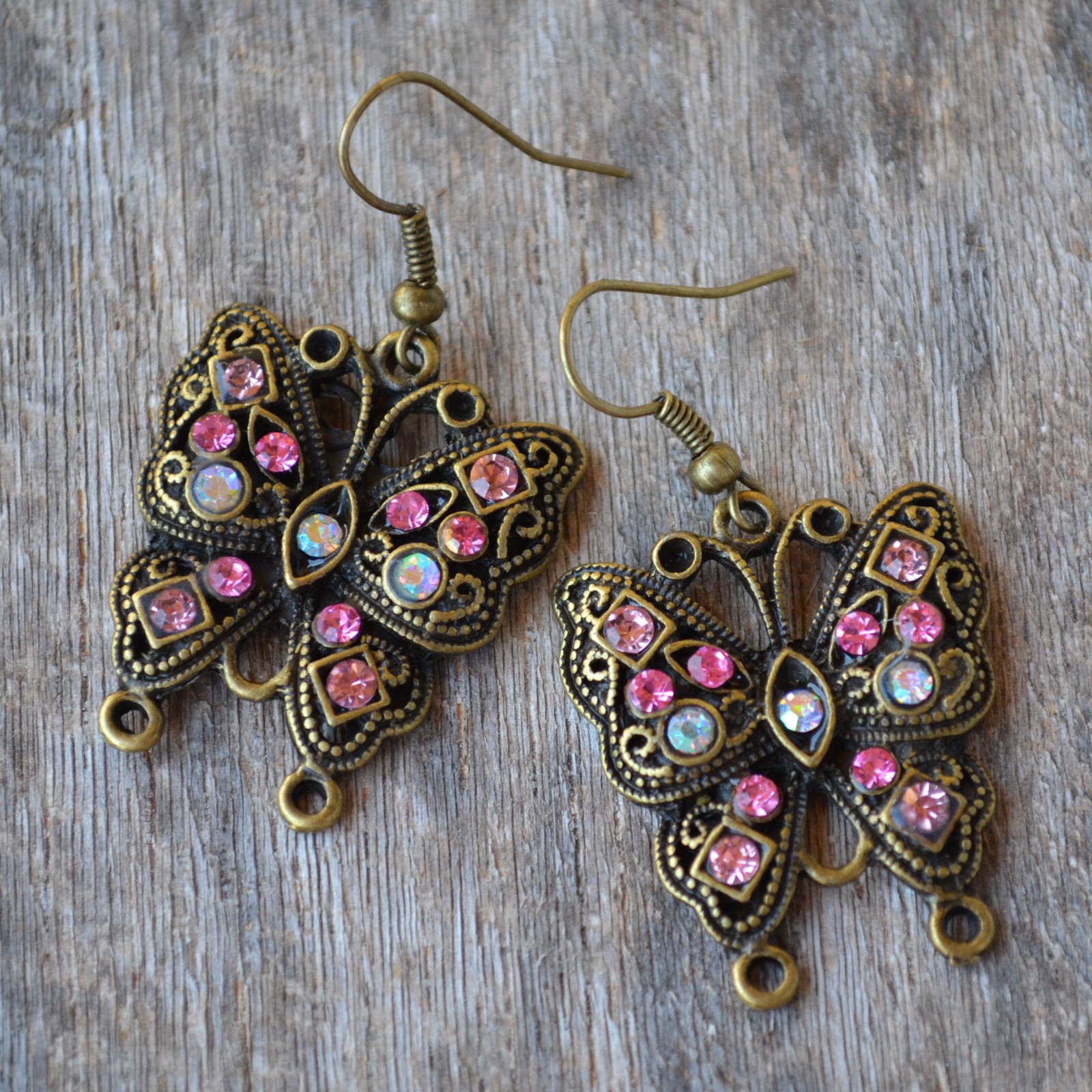 náušničky - motýlci