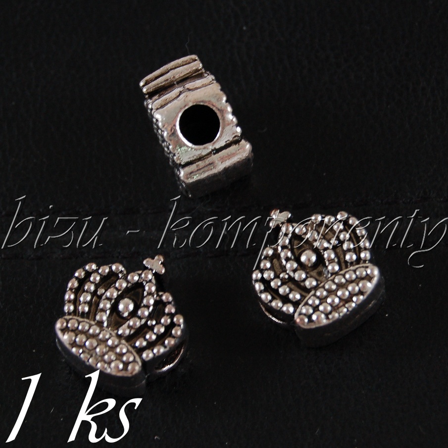 Kovový korálek koruna (28 0161)