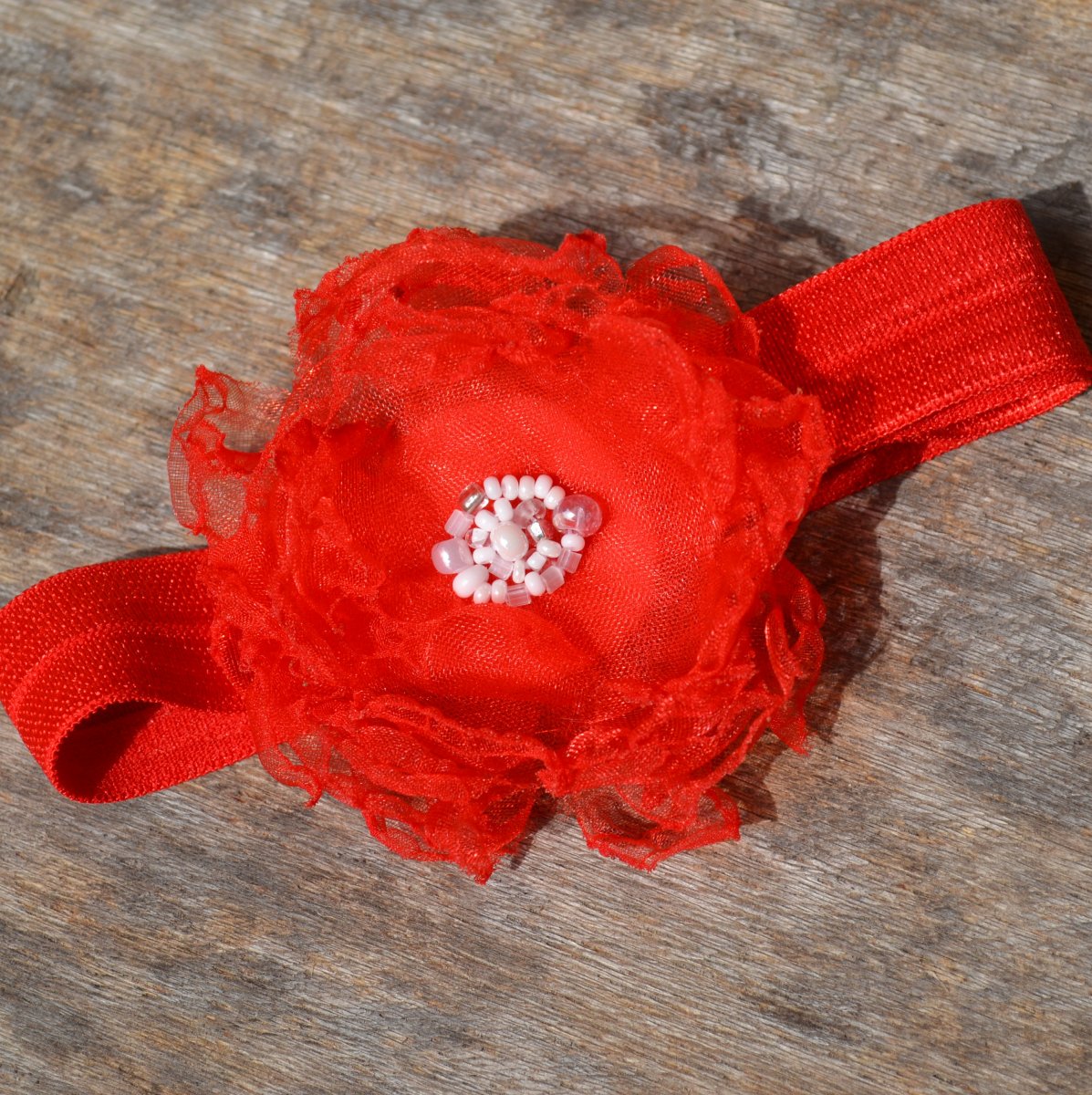 čelenka - červená pruženka 4.