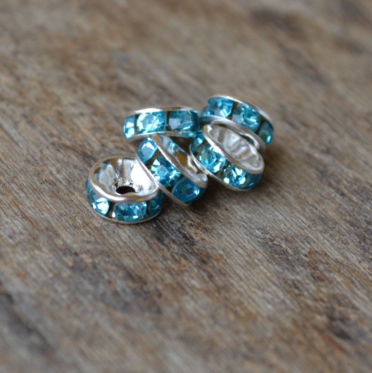 rondelky -světle modré 5 ks -5614