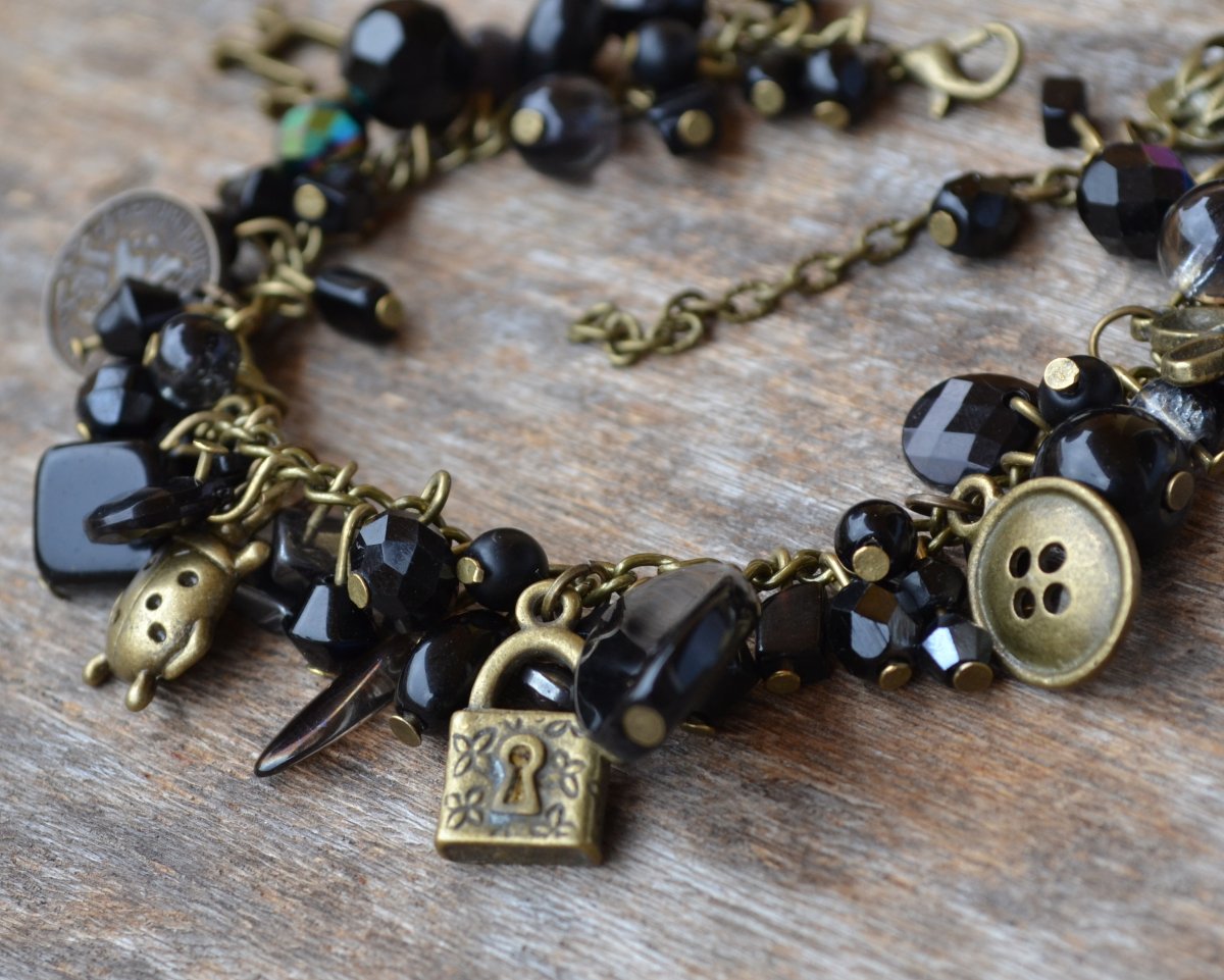 ketlovaný náramek - černý