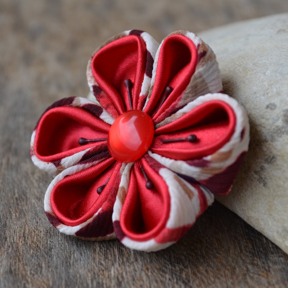 kanzashi květ Little Red