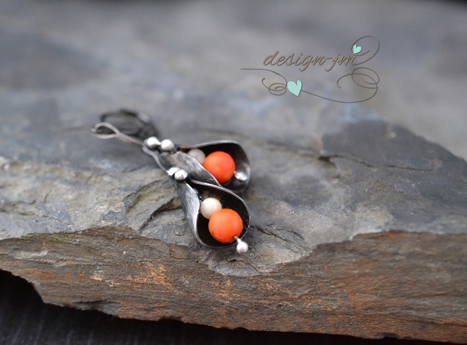 Zantedeschia - náušnice