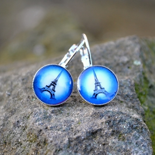 Eiffelova věž - pryskyřicové náušnice