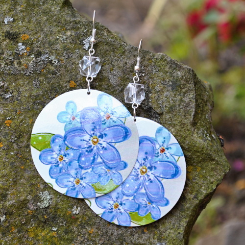 Kovové placky - kytičky