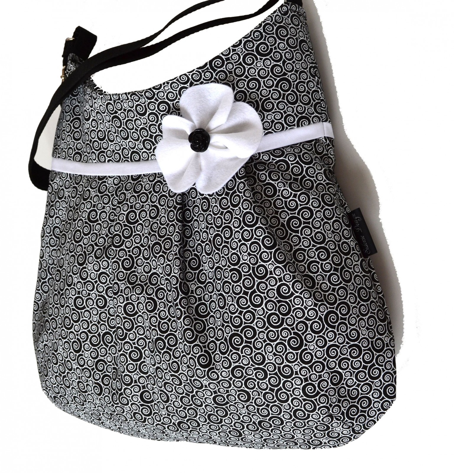 kabelka Černobílá klasika 2