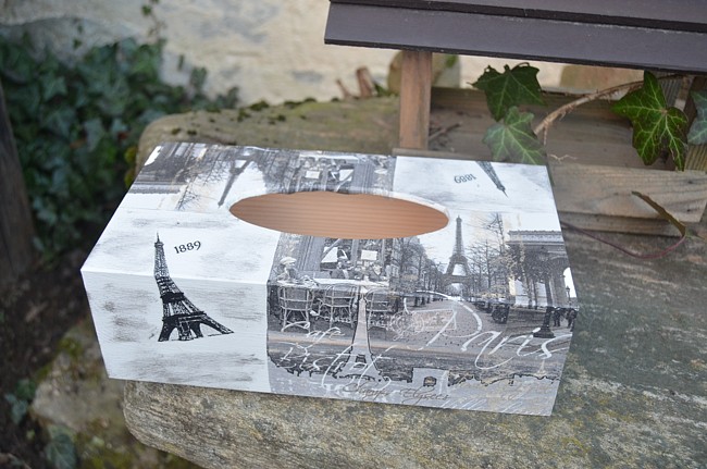 krabička na kapesníky Paříž