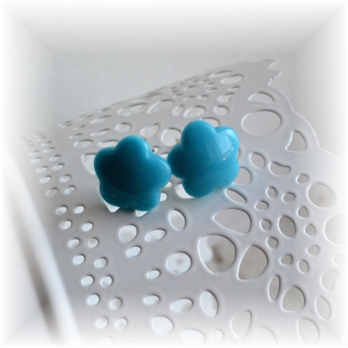 Pecky - modré kytičky