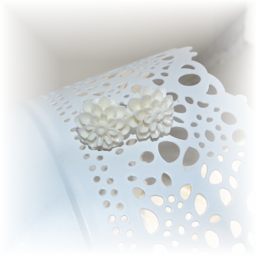 Pecky - bílé chryzantémy