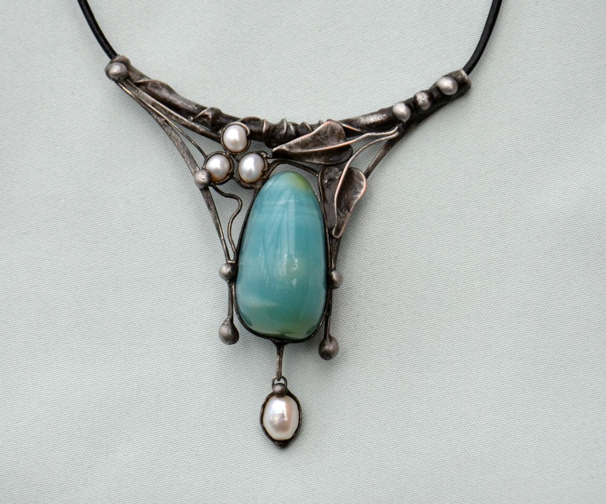 Mořská víla - avanturín, perla