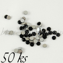 Černé skleněné šatony 3mm 50ks (35 3006)