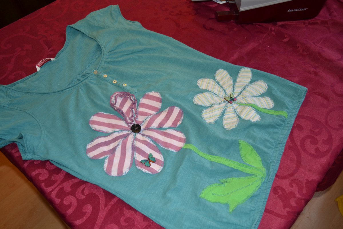 Recy tričko Smaragdoví motýli vel.40