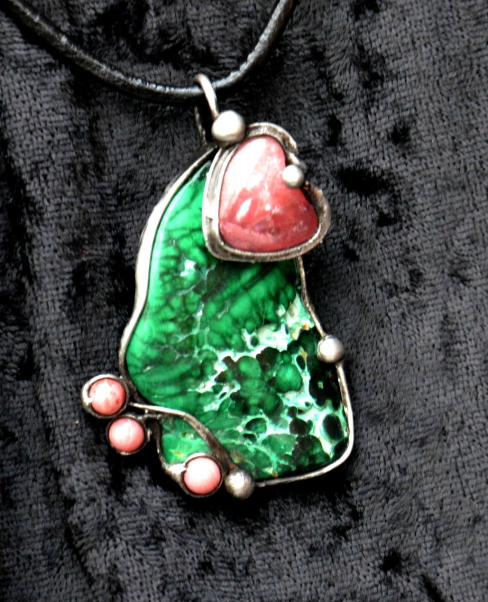 Mým láskám - malachit, rodochrozit